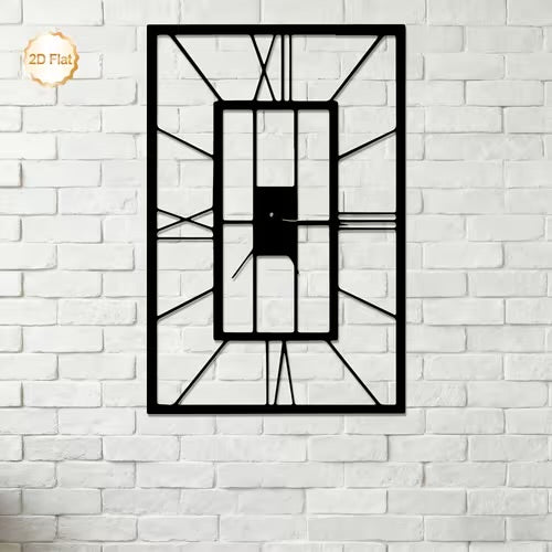 Square Minimalist Clock