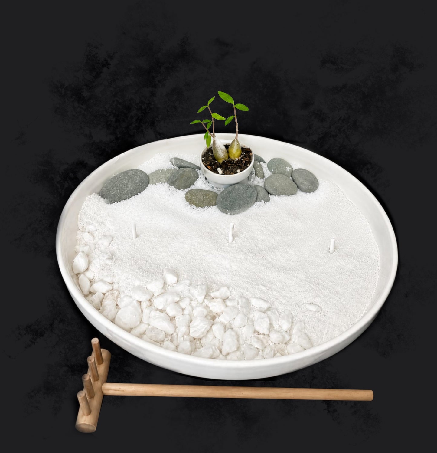 Zen Candle Sand Garden