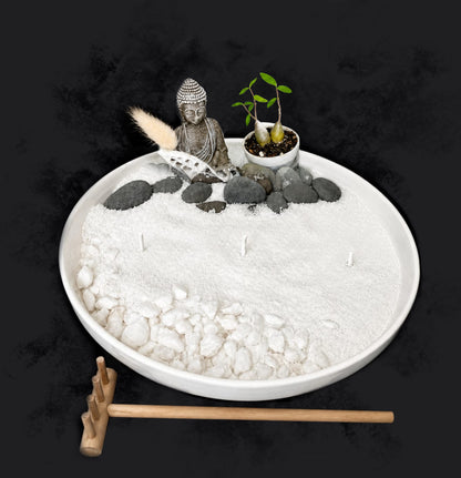 Zen Candle Sand Garden