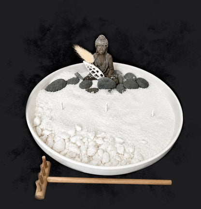 Zen Candle Sand Garden
