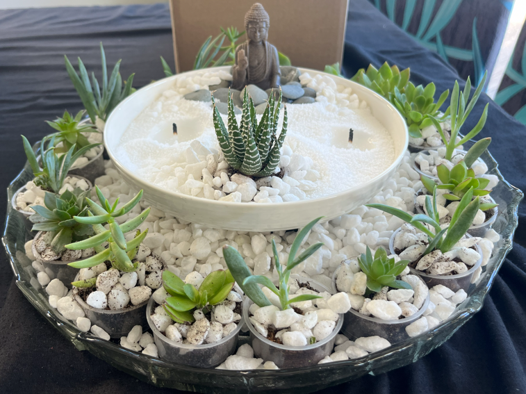 Zen Candle Sand Garden